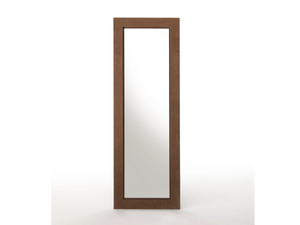 VOLTERRA - Leather-covered frame wall-mounted mirror _ Casa Covre